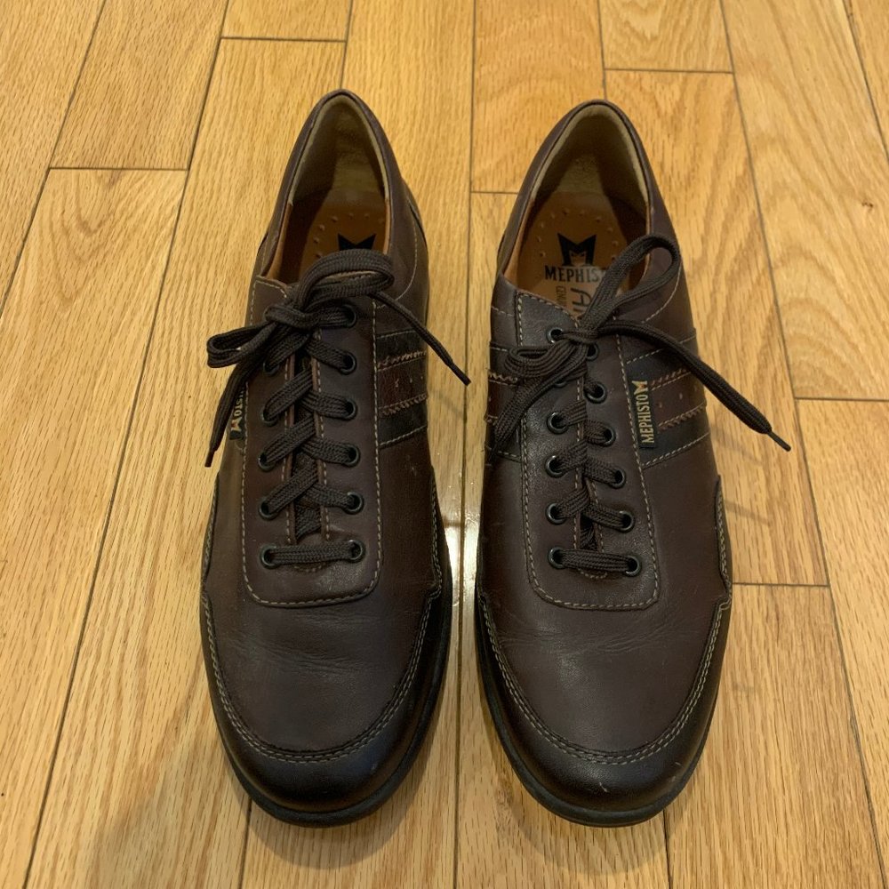 Mephisto Mens Brown Leather Sneakers - Size 11